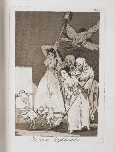 Tavola da Los Caprichos, 1797-1798 da Francisco de Goya